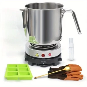 DIY Soap Making Kit Soap Mlting Pouring Pot Soap Heating Melter Mold Crafts Tool - Picture 1 of 9