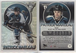 2000-01 Pacific Private Stock Titanium Patrick Marleau #85