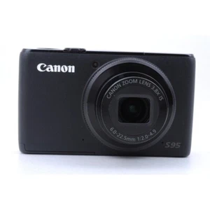 Canon Powershot S95 Digital Camera 10 Megapixel High Sensitivity Black 85% New - Picture 1 of 12