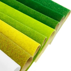 New Faux Grass Landscape Turf Mat Model DIY 00 N Gauge Paper Scenery Layout Lawn - Picture 1 of 9