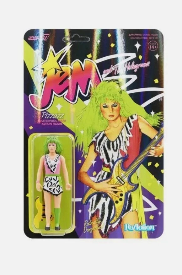 Super7 Jem and The Holograms Reaction Figure - Pizzazz