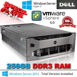 Dell Poweredge R910 4x E7-4860 2.26Ghz 40-CORE-256GB-DDR3 16x300GB 2.5" 10K - Picture 1 of 4