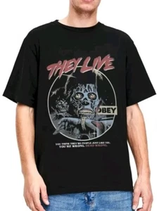 They Live 80's Horror Gothic Rock Band Style T-shirt Tee Free Postage - Picture 1 of 6
