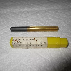 NEW BASSETT USA 3/8 DM 1.875 LOF, DM 3-1/4 OAL 135 DEG DR PT LAST ONE - Picture 1 of 10