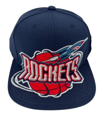 Mitchell & Ness NBA Houston Rockets HWC XL Logo Snapback Hat, Cap, New - Image 1 of 4