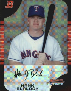 2005 (RANGERS) Bowman Chrome X-Fractors #5 Hank Blalock /225