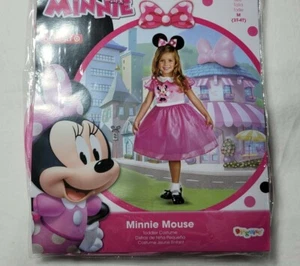 Halloween Disney Minnie Mouse Dress & Headpiece Costume Size 3T-4T NWT - Picture 1 of 7