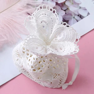 Round Hole Lace Bag Jewelry Storage Bag Milk Yarn Bundle Pocket Drawstring B _cn - Photo 1/10