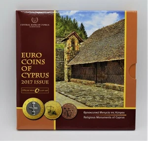 Chipre 2017 - Monedas de euro BU Conjunto en un folleto de tres capas - Imagen 1 de 6