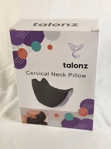 Talonz Cervical Neck Pillow Neck Stretcher Black NEW Open Box Fast Ship - Picture 1 of 10