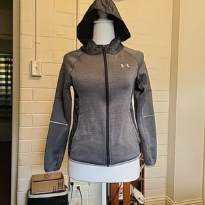 Under Armour Jacket Youth Size Medium Gray Lightweight Sporty School Outdoors - Picture 1 of 5