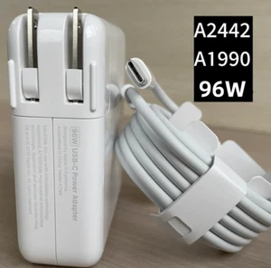 OEM 96W USB C Charger for MacBook Pro A2442 A1990 A2337 with USB-C to C Cable - Picture 1 of 7