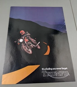 1982 Triumph Bonneville Royal Executive Motorcycle Sales Brochure Folder - Picture 1 of 3