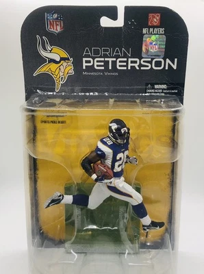 Figura de acción de fútbol americano McFarlane Minnesota Vikings Adrian Peterson #28 NFL 2008 Foto 1 de 4