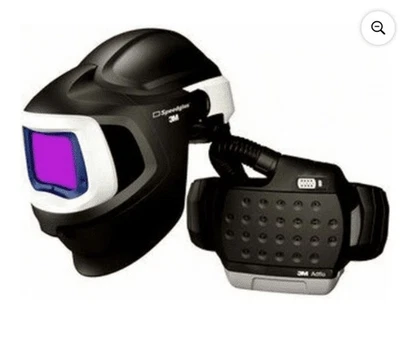Sistema respirador purificador de aire 3M Adflo Powered con casco de soldadura Speedglas 9100 - Imagen 1 de 4