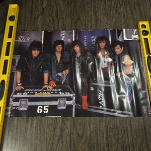 Vintage Poster Bon Jovi On Stage 1980’s Rock Band - Picture 1 of 11