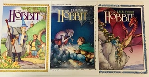 Der Hobbit 1-3 Finsternis Bücher Komplettsatz komplett gelaufen 1990 Herr der Ringe LOTR - Bild 1 von 7
