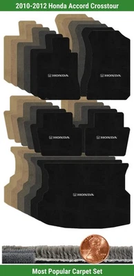 Специальный комплект ультимативных ковриков для '10-12 Honda Accord Crosstour с логотипом (5 штук) #S0X - Изображение 1 из 4