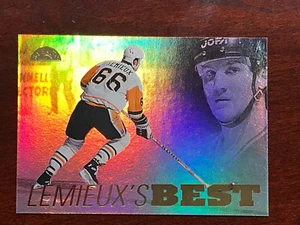 SETBRUCH! 1995-96 Leaf Lemieux's Best #6 Mario Lemieux Penguins The Record HOF - Bild 1 von 6