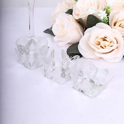 50 METÁLICOS 4 PULGADAS MINI MARIPOSA CUADRADA CUPCAKES POSTRE FORROS DE PAPEL fiesta eventos Foto 1 de 4