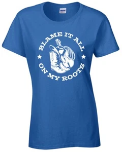 Blame it on My Roots stivali cowgirl donna maglietta junior fit 1219 - Foto 1 di 64