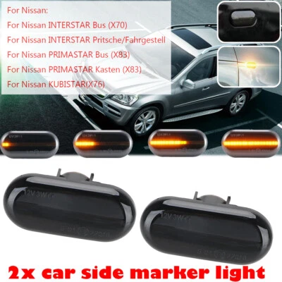 2x LED Dynamic Seitenmarkierung Kotflügel Blinker Für Mercedes Smart Fortwo W453 - Bild 1 von 4