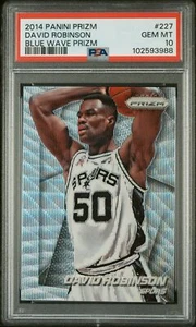 Panini Prizm Blue Wave Prizm David Robinson #227 PSA 10 2014-15 - Imagen 1 de 2