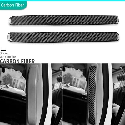 Real Carbon Fiber Interior Rear Pull Handle Cover Trim For Ford Explorer 2020-23 - Image 1 of 4