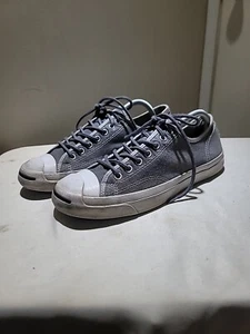 Unisex CONVERSE JACK PURCELL Canvas Lace Up Low Top Gray Sneaker Men 9 Wom 10.5 - Picture 1 of 10