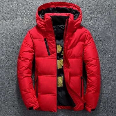 Men Winter Duck Down Jacket Ski Thicken Snow Thick Hooded Puffer Coat Parka Warm - Image 1 of 4