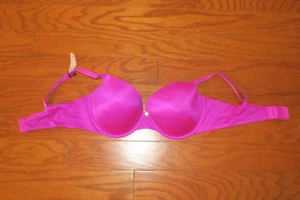 36D ❤️ VINTAGE ❤️ VICTORIA'S SECRET ❤️ INCREDIBLE Bra LINED DEMI SEAMLESS SATIN - Picture 1 of 6