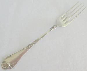 Silver Antique Fork European STERLING Crescent Hallmark 1.6 ozs - Picture 1 of 6