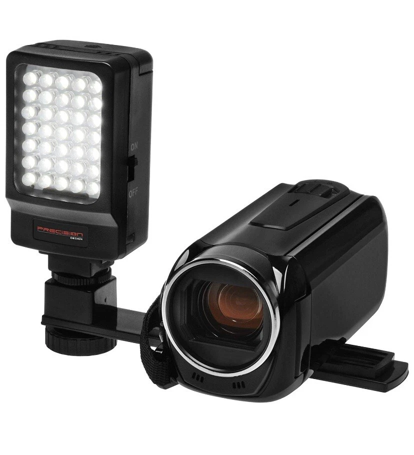 Kit de cámara/videocámara digital por diseño de precisión con luz de video LED Foto 1 de 4