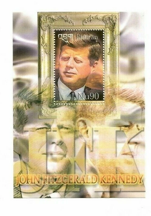 LOTE ESPECIAL Bután 2003 - John F. Kennedy - 20 hojas de recuerdo - MNH Foto 1 de 1