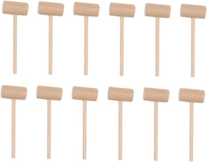 KOMBIUDA Kids Tools 15Pcs Small Wooden Hammer Judge Mini Wooden Hammer Mallet... - Picture 1 of 12