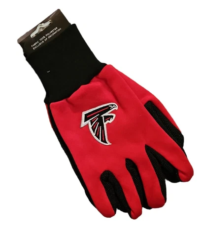 Atlanta Falcons Utility Sport Gloves One Size Large Licensed NFL Wear Cover