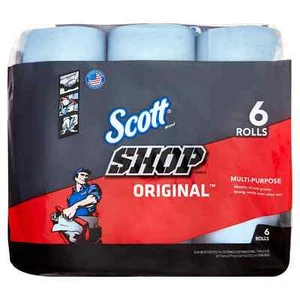 Scott Professional Multi-Purpose Shop Towels, 55 Sheets per Roll, 6 Ct - Picture 1 of 4