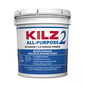 2 All-Purpose Primer Interior/Exterior 5 Gallon Fast Drying Water-based - Picture 1 of 4