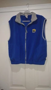 Red Oak Full Zip Men's Large Blue Fleece Vest Size Large - Picture 1 of 5