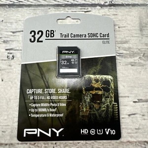 PNY Elite 32 Gb Trail Camera SDHC card Deer Hunting Turkey P-Sd32gv New - Picture 1 of 5