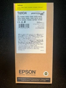 Original Epson T6934 Tintenpatrone Gelb Datum: Januar 2022 - Bild 1 von 6