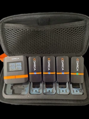 COMICA Vimo Q 4 Canales Inalámbrico Lavalier Micrófono Caja de Carga 4*Transmisor Foto 1 de 4