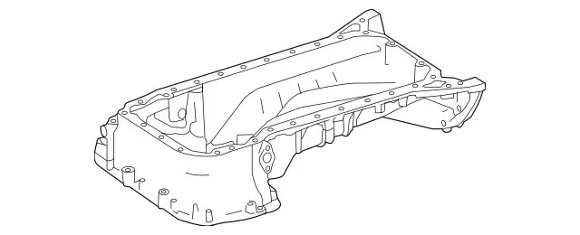 Cacerola de aceite original Mercedes-Benz 278-014-04-00 Foto 1 de 1