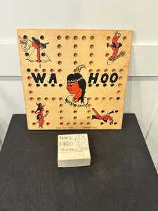 Vintage Patco Toys Wa Hoo 1003 Holz Marmor Brettspiel Pasadena TX komplett 4P - Bild 1 von 21