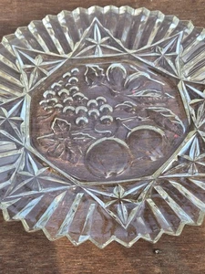 Vintage Federal Glas Pionier Muster 11" Servierschale - klar Pressglas - Bild 1 von 2