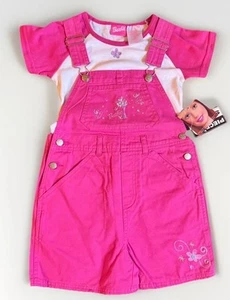 Vintage 2001 Barbie Pink Overalls New W/ Tags Kmart Tags Rare Size 6/6x - Picture 1 of 6