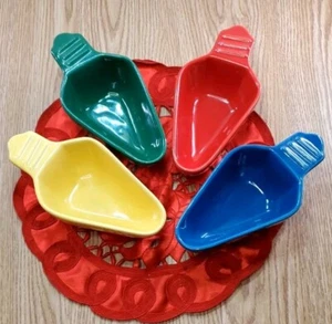 Set Of 4 The Cellar Holiday "Lightbulb" Server Snack bowls - Picture 1 of 4