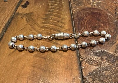 Designer Milor Italy 925 Sterling Silver Polished Ball Bead Bracelet - Image 1 of 4