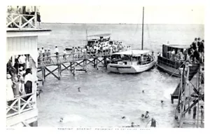 PALACIOS, Texas TX Boating Dancing Swimming - Postcard - Picture 1 of 2
