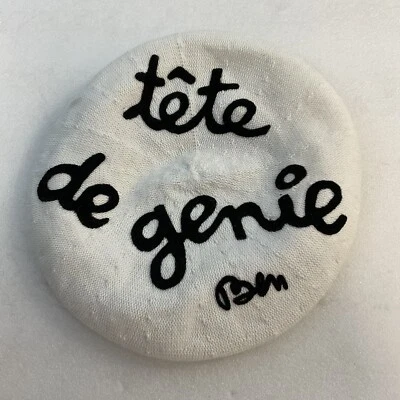 Boina blanca Latitude Sud Tete De Genie BM Head Of Genius GnuFashion Foto 1 de 4